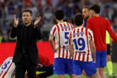 El "Cholo" Simeone y sus trágicas finales al frente del Atlético de Madrid