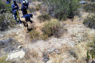 Localizan restos oséos en el Cerro de San Carlos