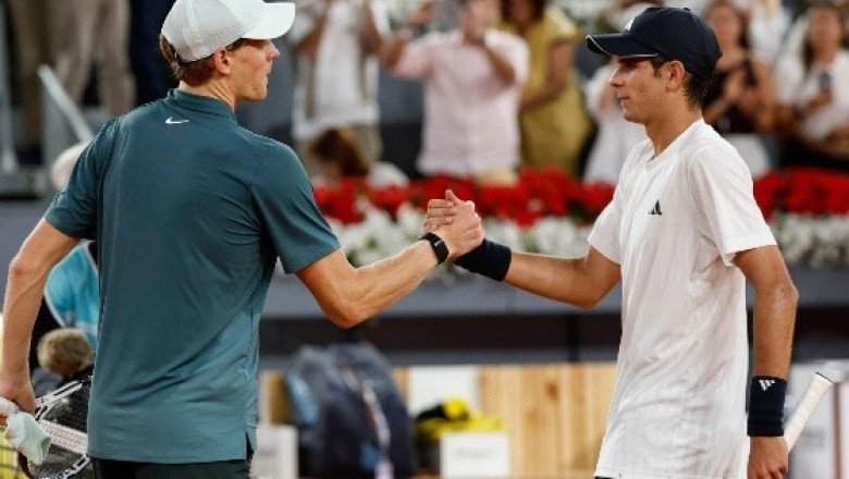 Sinner detiene el avance de Jódar en el Masters 1000 de Madrid y avanza a semis