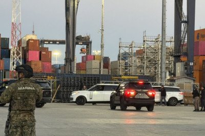 Aseguran vehículos en instalaciones portuarias de Ensenada, B.C.