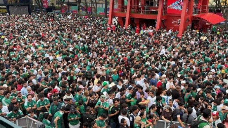 Fan Fest de Guadalajara, lleno, horas antes del debut de México en el Mundial