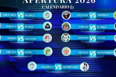 Calendario de partidos de la J2 del Apertura 2026