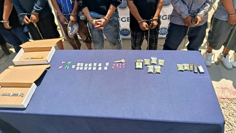 Detienen a 10 personas y realizan 5 cateos en San Quintín
