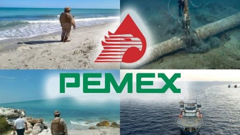 Pemex frena derrame en Campeche: así reparan ducto en el Golfo de México