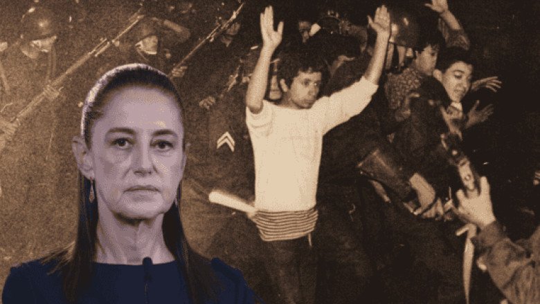 Sheinbaum conmemora la masacre estudiantil de Tlatelolco de hace 58 años
