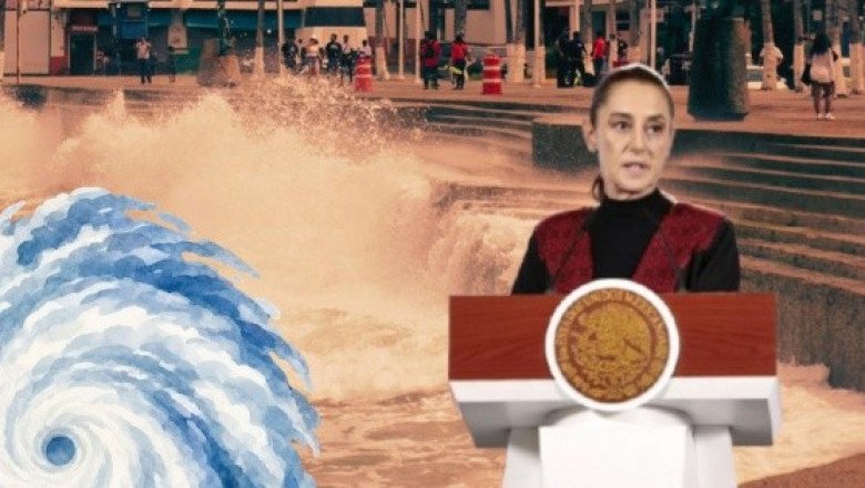 Sheinbaum llama a localidades costeras a resguardarse por los efectos de "Simon"