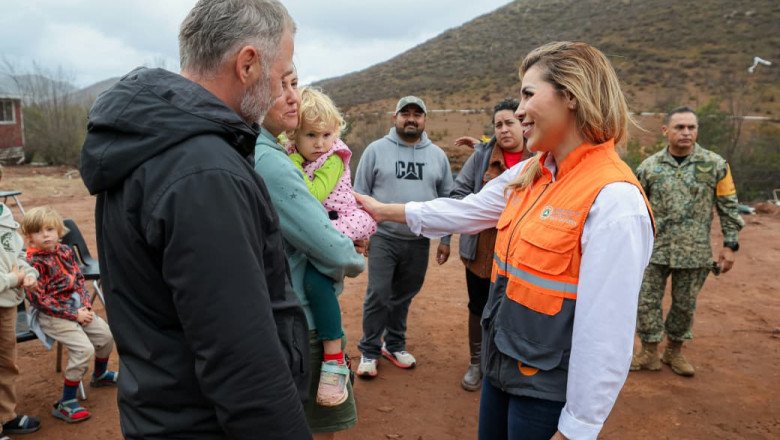 Rescatan a familias atrapadas por las lluvias en rancho Génesis