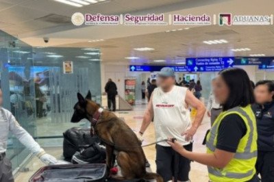 Decomisan 10 kilos de cocaína ocultos en una maleta en el aeropuerto de Cancún