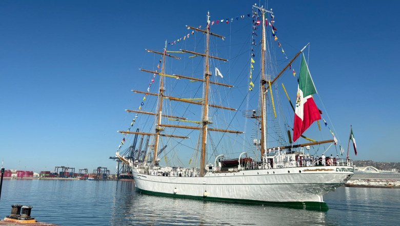 Velero Cuauhtémoc fue visitado por más de 24 mil personas en Ensenada